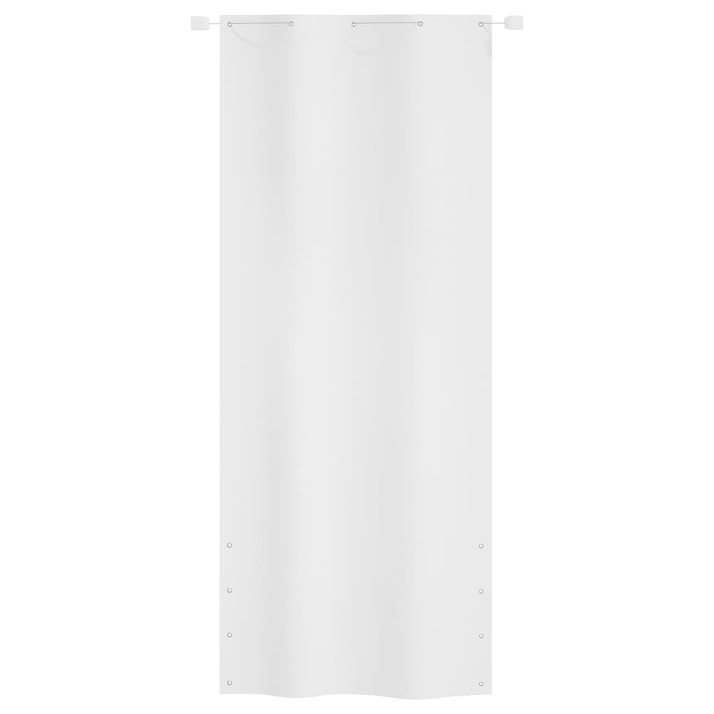 vidaXL Balcony Screen White 100x240 cm Oxford Fabric