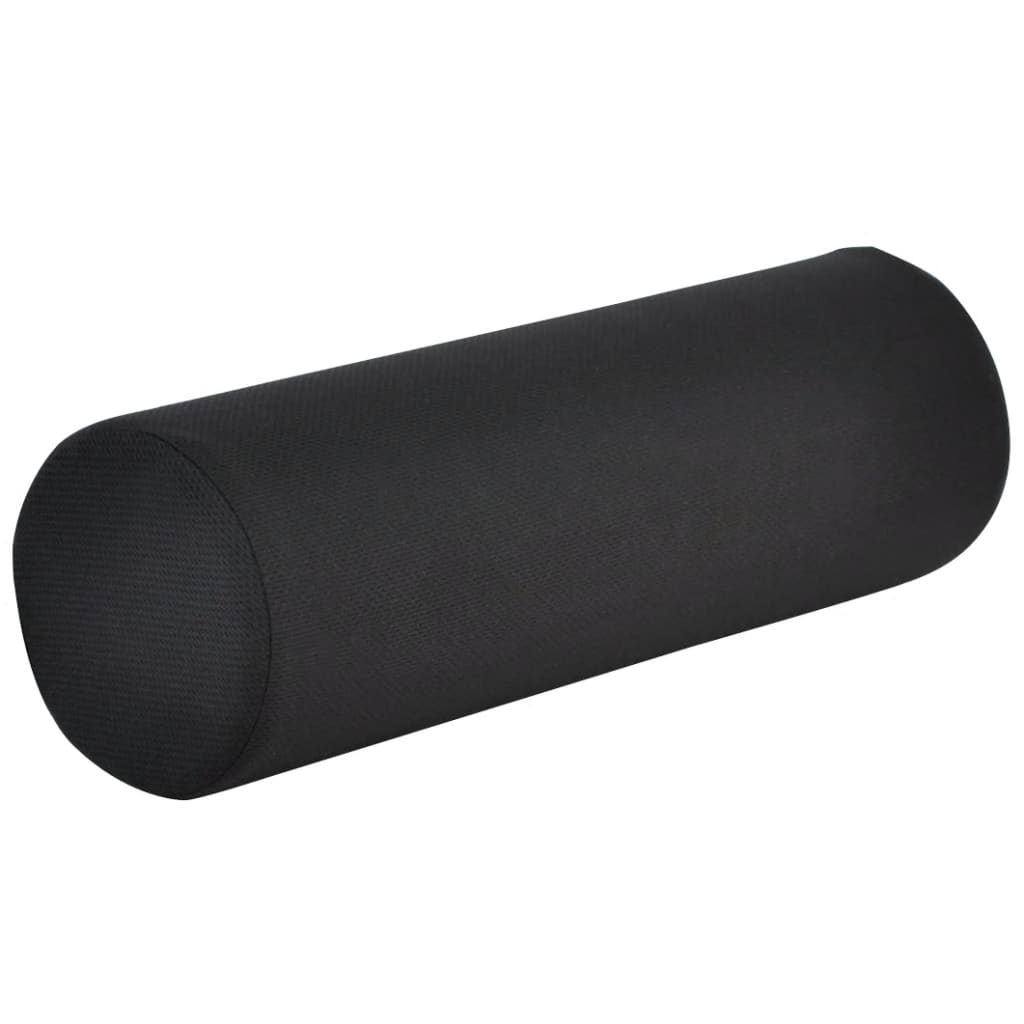 DESQ Lumbar Roll Cushion Round Shape Black