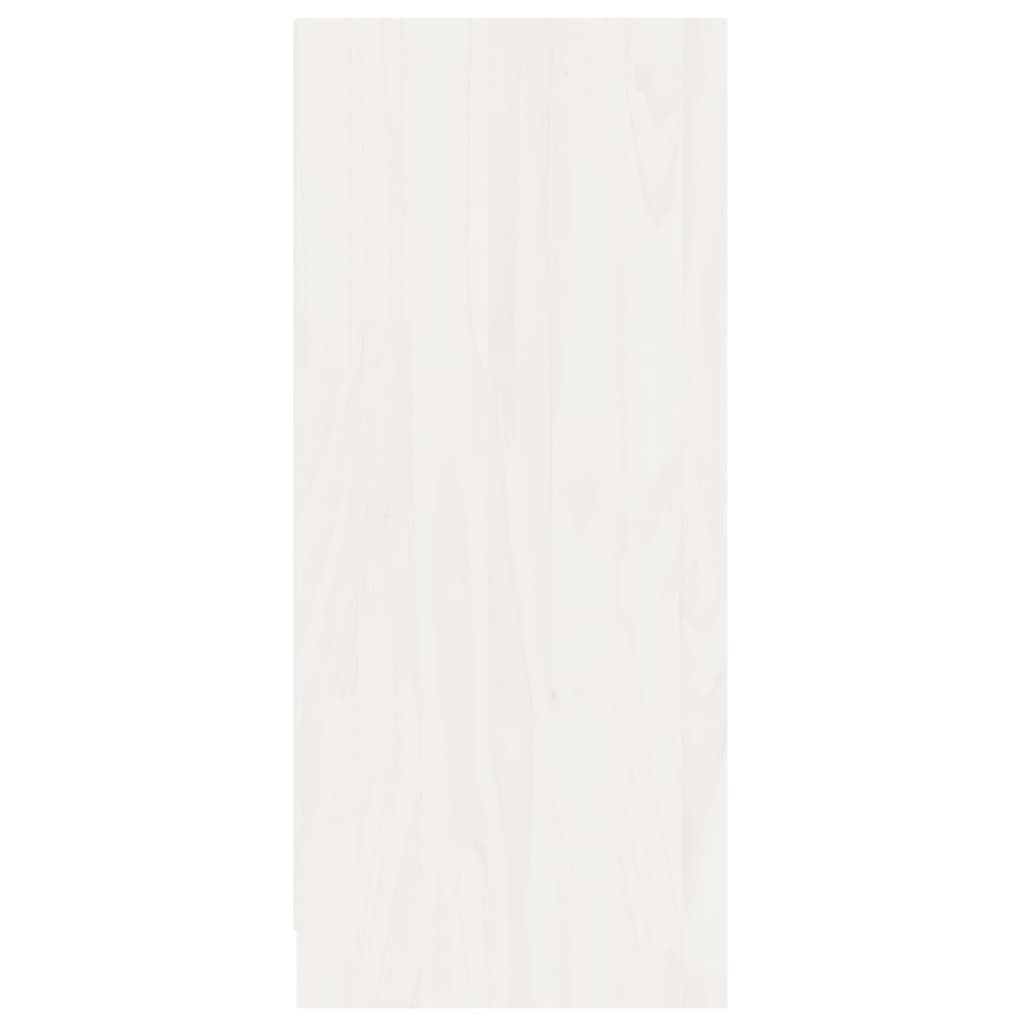 vidaXL Sideboard White 70x33x76 cm Solid Pinewood