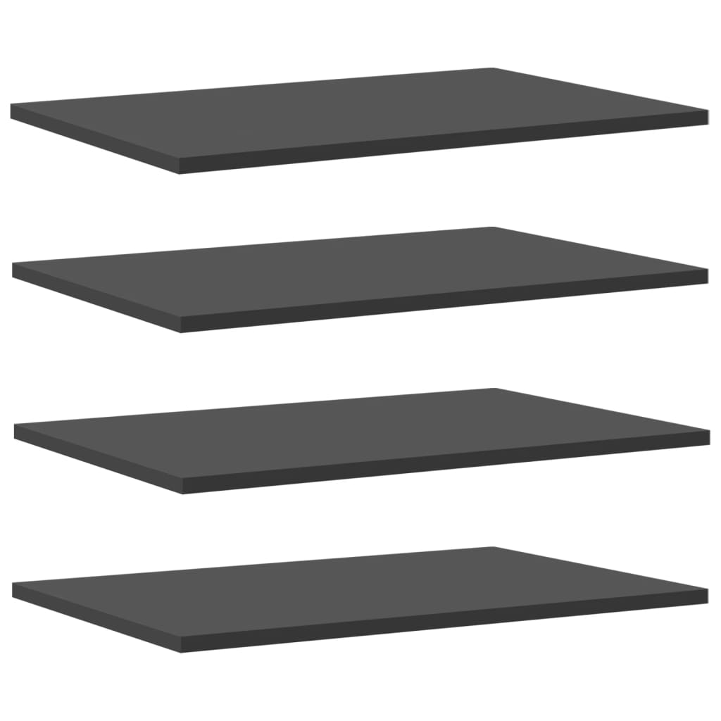vidaXL Bookshelf Boards 4 pcs Grey 60x40x1.5 cm Engineered Wood