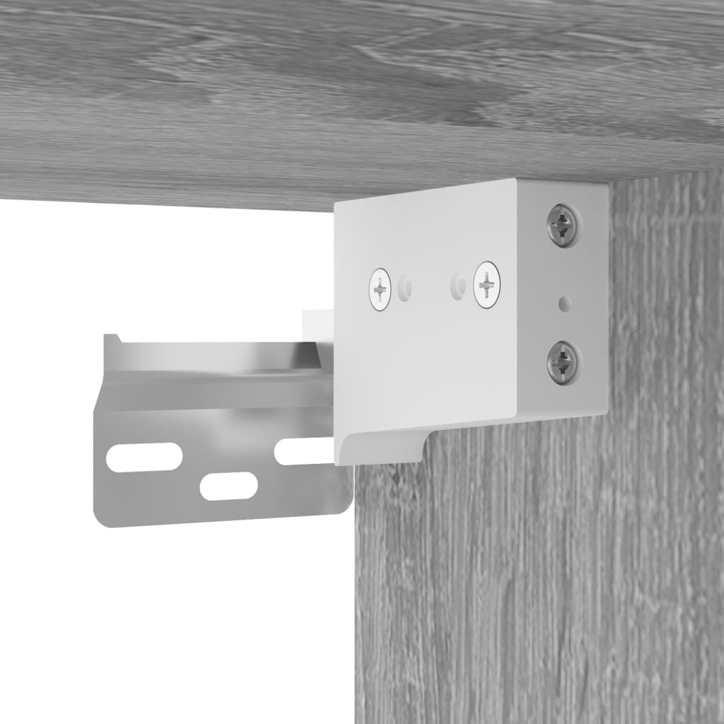 vidaXL Wall Cabinet Grey Sonoma 60x36.5x35 cm Engineered Wood