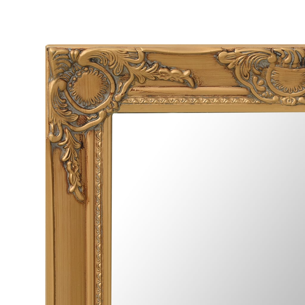 vidaXL Wall Mirror Baroque Style 60x40 cm Gold