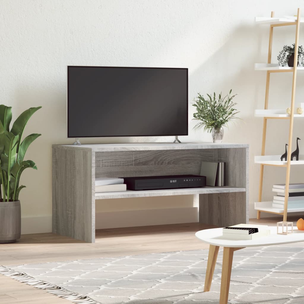 vidaXL TV Cabinet Grey Sonoma 80x40x40 cm Engineered Wood