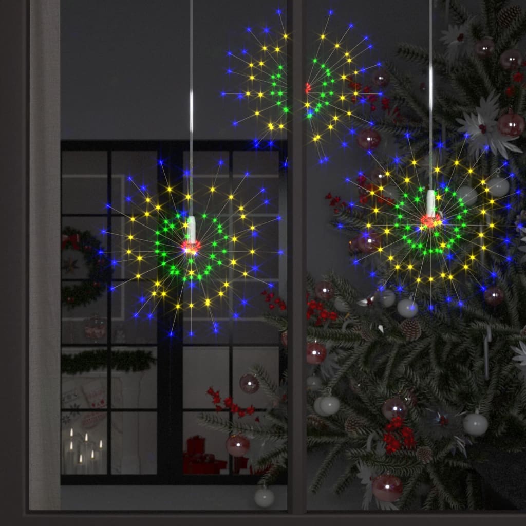 vidaXL Outdoor Christmas Firecrack Lights 4pcs Multicolour 20cm 560 LEDs