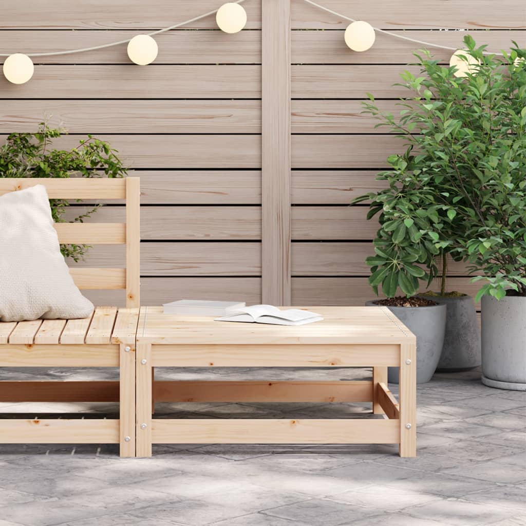 vidaXL Garden Footstool 70x70x30 cm Solid Wood Pine