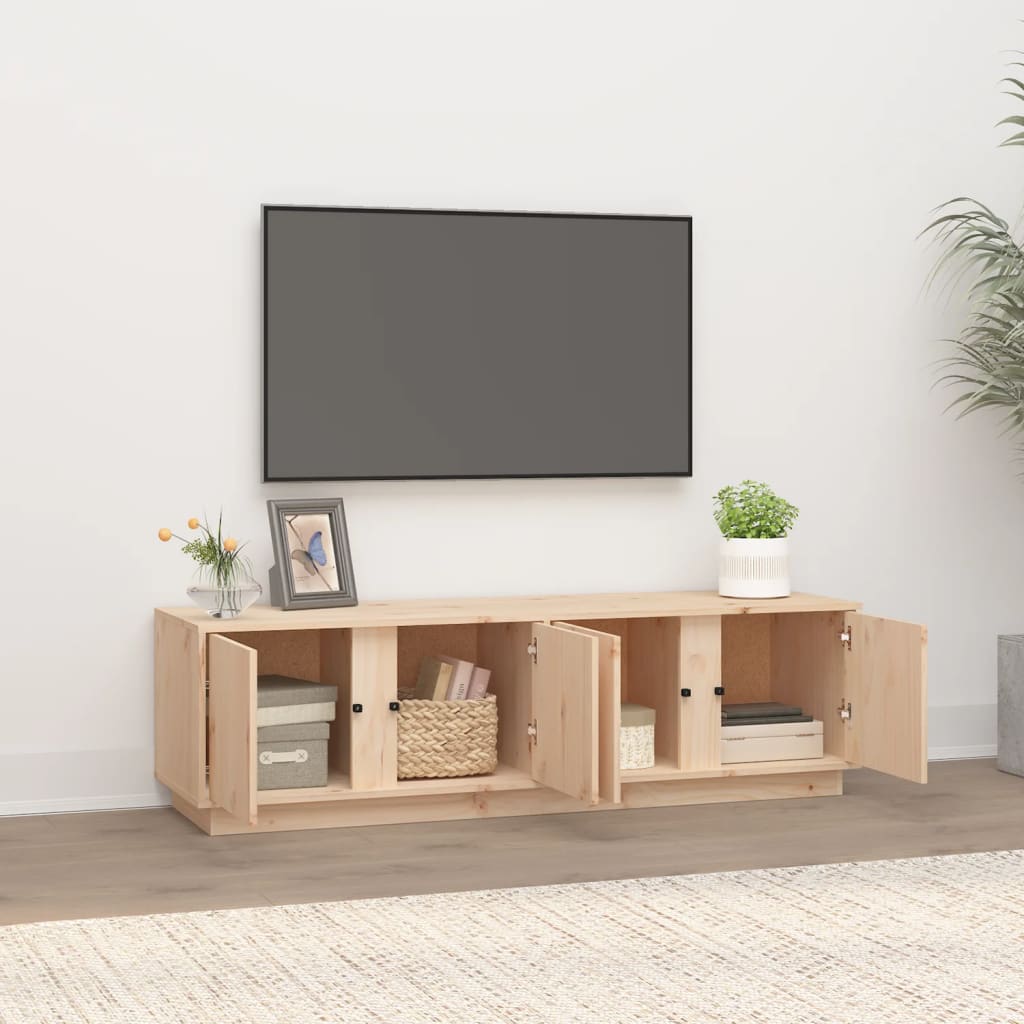 vidaXL TV Cabinet 140x40x40 cm Solid Wood Pine