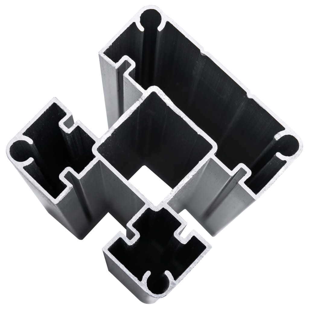 vidaXL Fence Panel Set WPC 699x146 cm Black