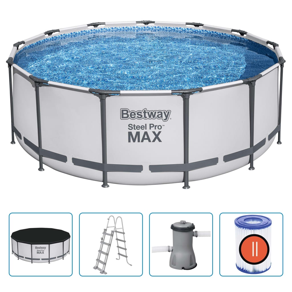 Bestway Steel Pro MAX Round Swimming Pool Set 396x122 cm