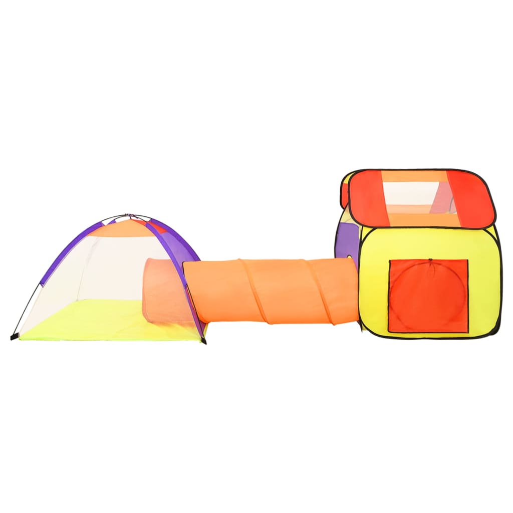 vidaXL Children Play Tent with 250 Balls Multicolour 338x123x111 cm