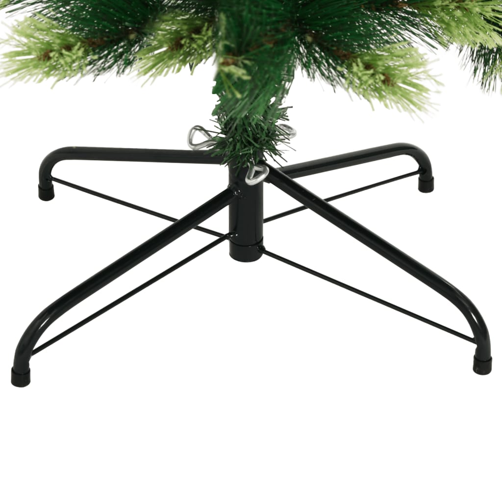 vidaXL Artificial Hinged Christmas Tree with Stand 180 cm