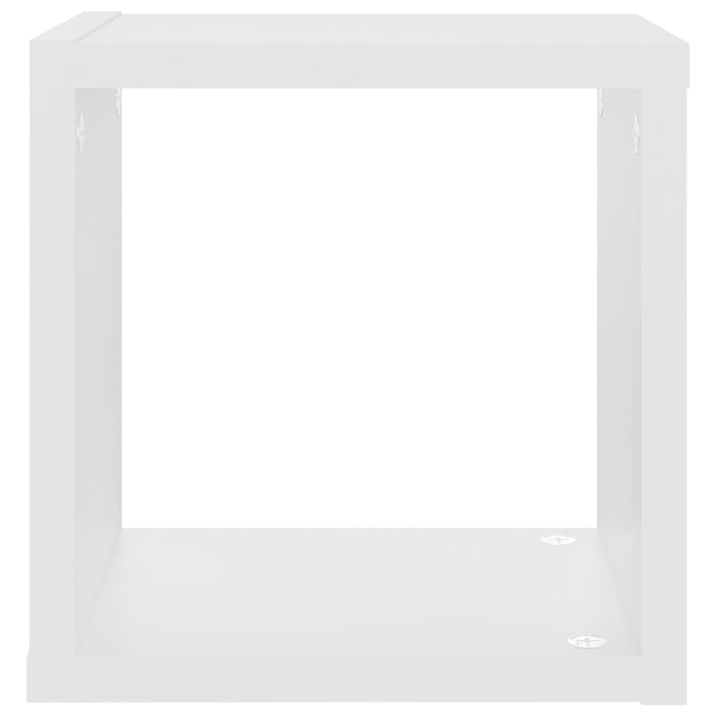 vidaXL Wall Cube Shelves 4 pcs White 22x15x22 cm