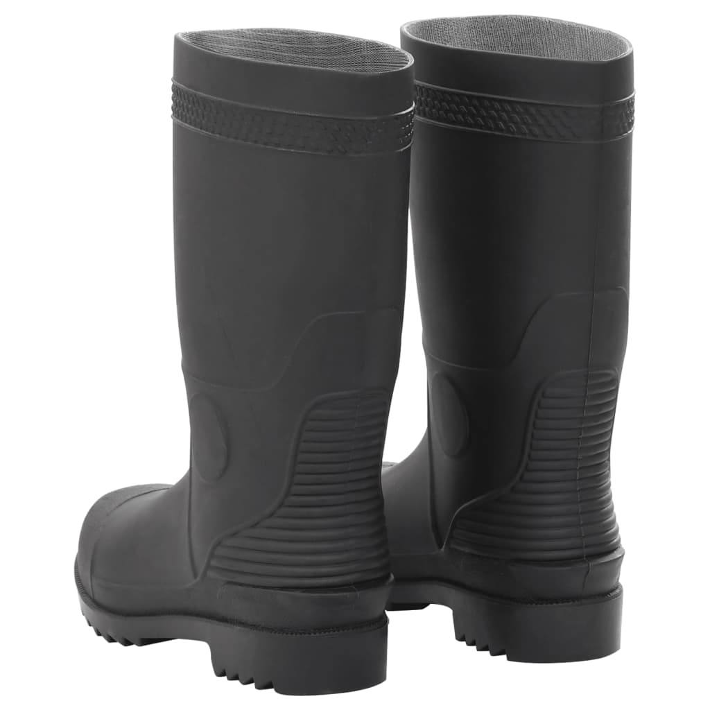 vidaXL Rain Boots Black Size 38 PVC