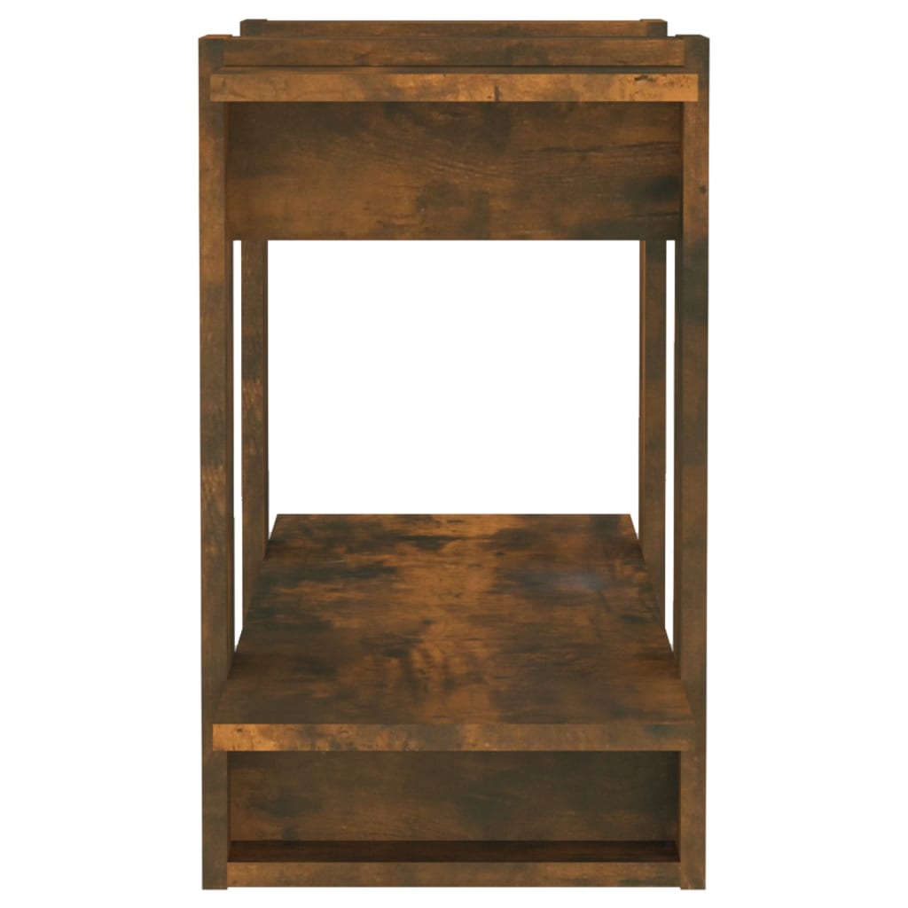 vidaXL Book Cabinet/Room Divider Smoked Oak 80x30x51 cm