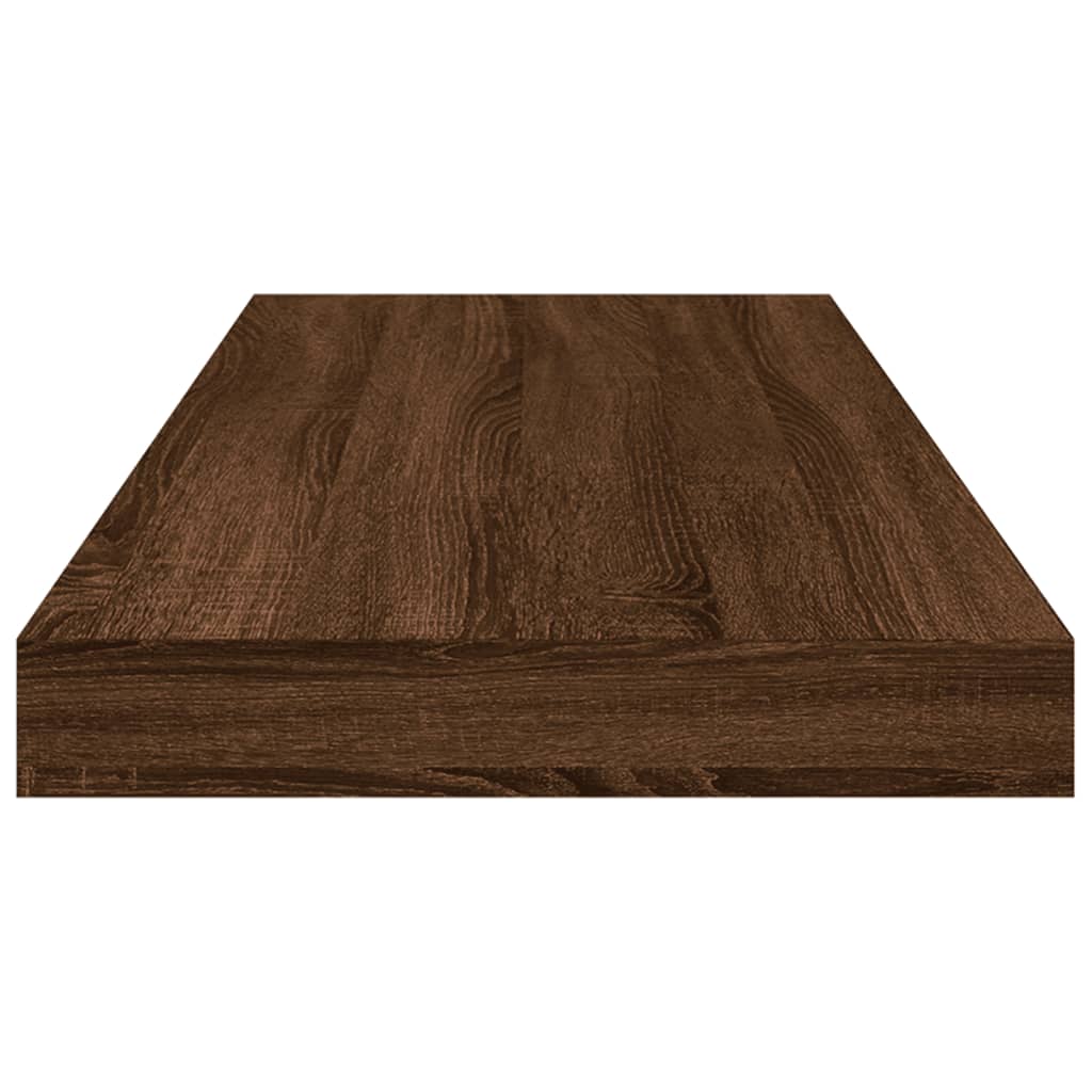 vidaXL Wall Shelves 4 pcs Brown Oak 60x10x1.5 cm Engineered Wood