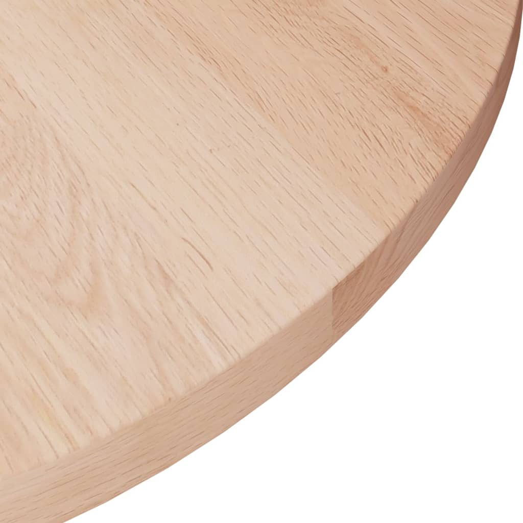 vidaXL Round Table Top ??50x1.5 cm Solid Wood Oak