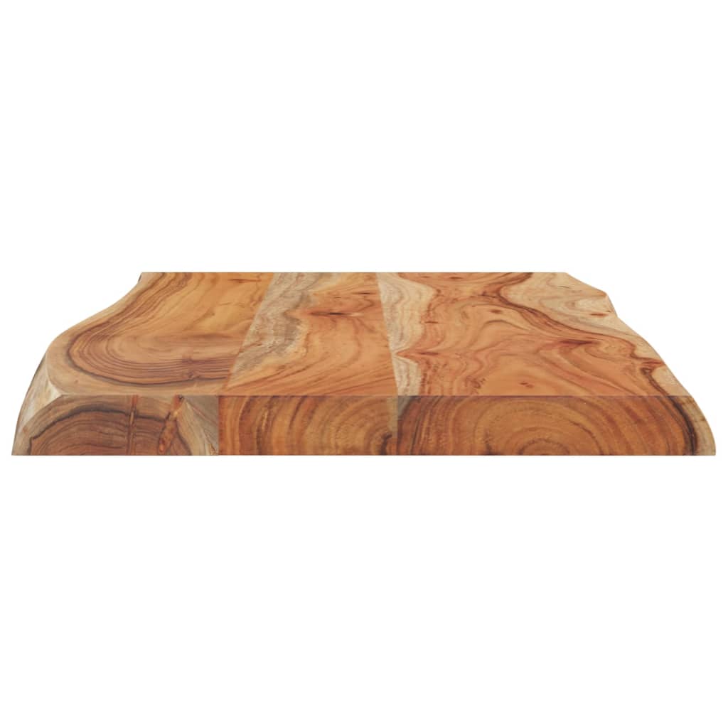 vidaXL Side Table 70x40x2.5 cm Solid Wood Acacia Live Edge