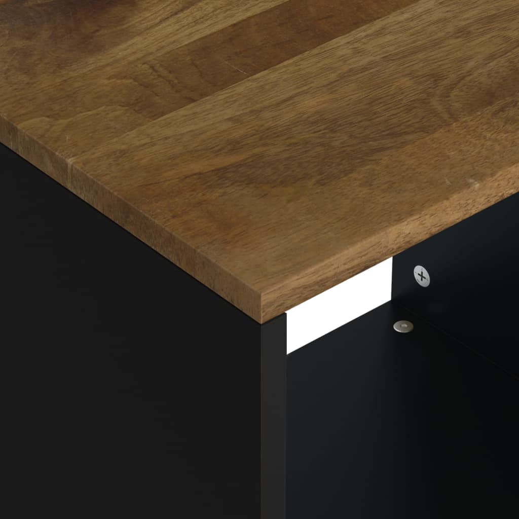 vidaXL Coffee Table 40x31x46 cm Solid Wood Mango&Engineered Wood