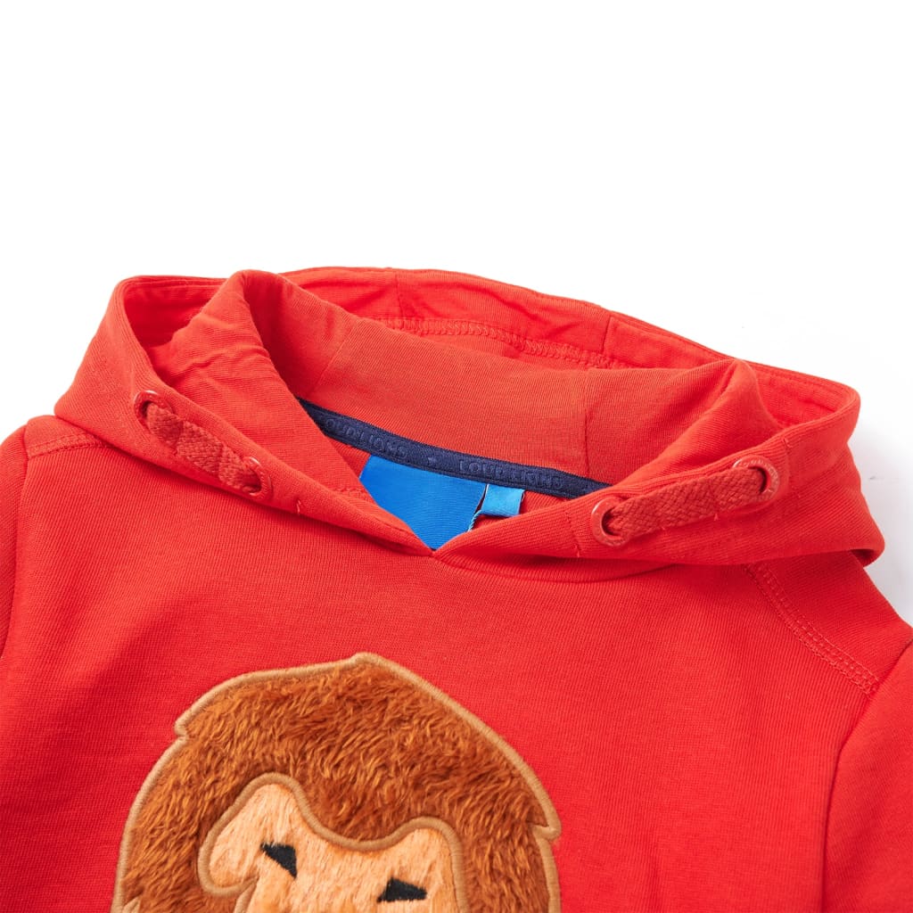 Kids' Hooded Sweatshirt Red 92