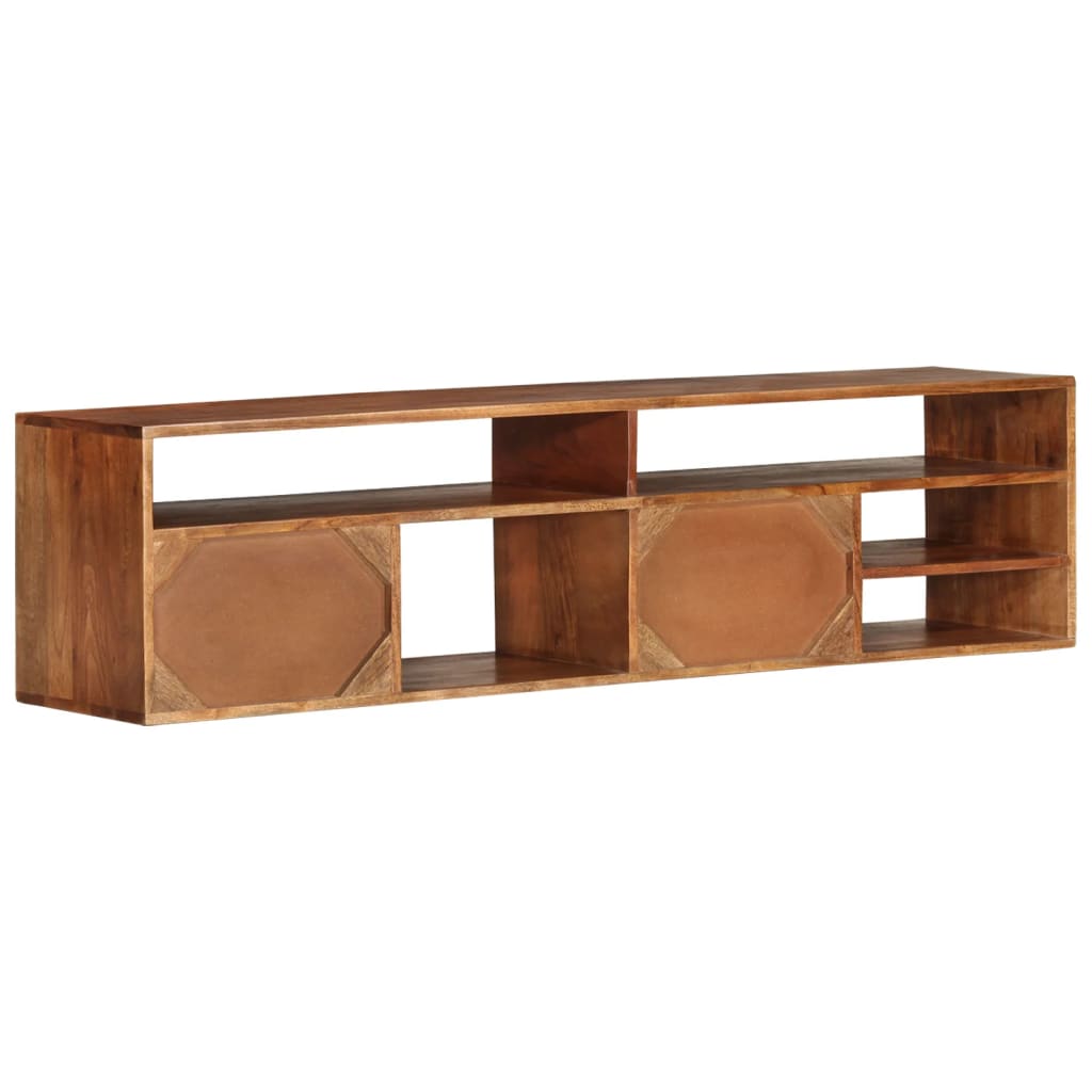 vidaXL TV Cabinet 140x30x35 cm Solid Acacia Wood