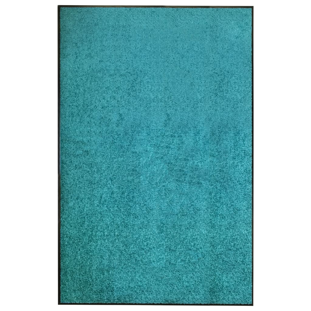vidaXL Doormat Washable Cyan 120x180 cm