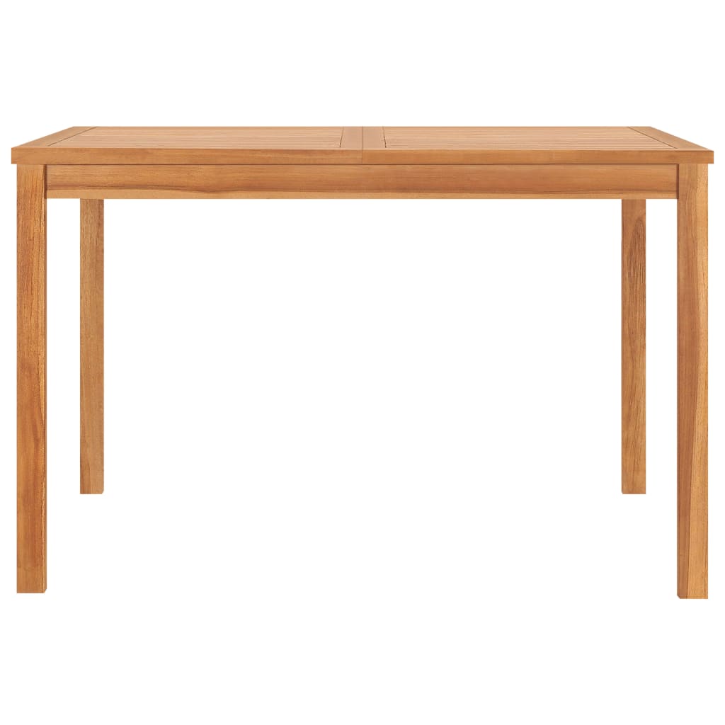 vidaXL Garden Dining Table 120x120x77 cm Solid Teak Wood