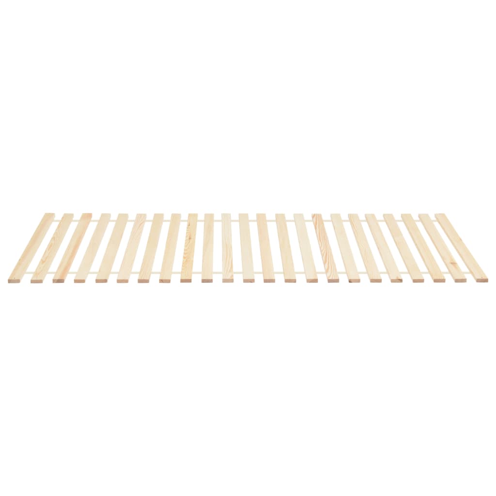 vidaXL Roll up Bed Bases 2 pcs with 23 Slats 80x200 cm Solid Pinewood