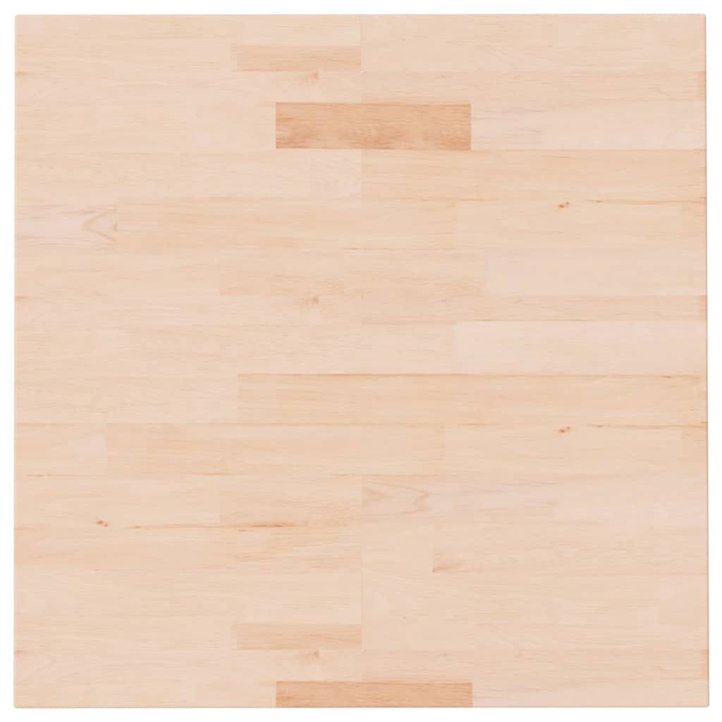 vidaXL Square Table Top 60x60x1.5 cm Untreated Solid Wood Oak