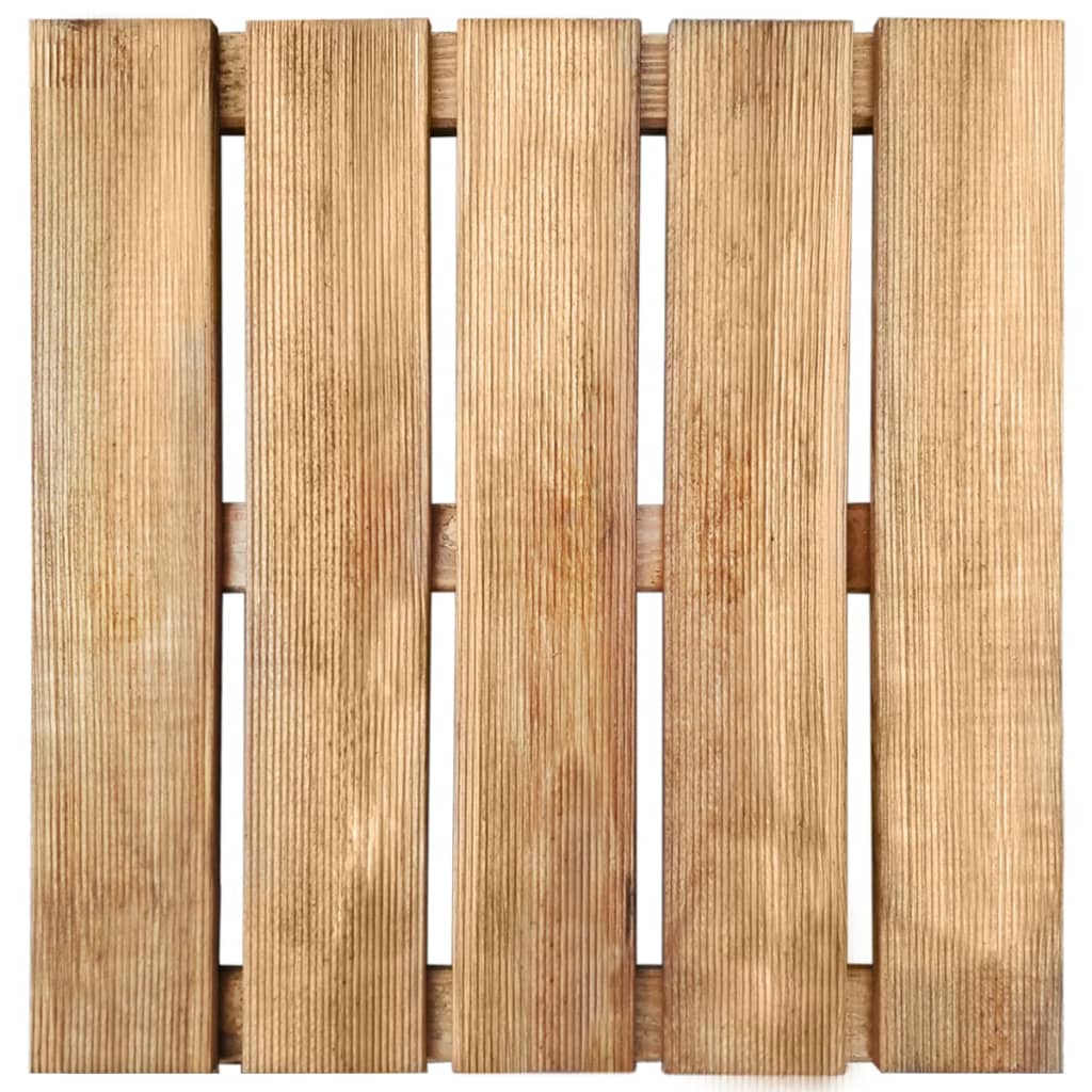 vidaXL Decking Tiles 6 pcs 50x50 cm Wood Brown