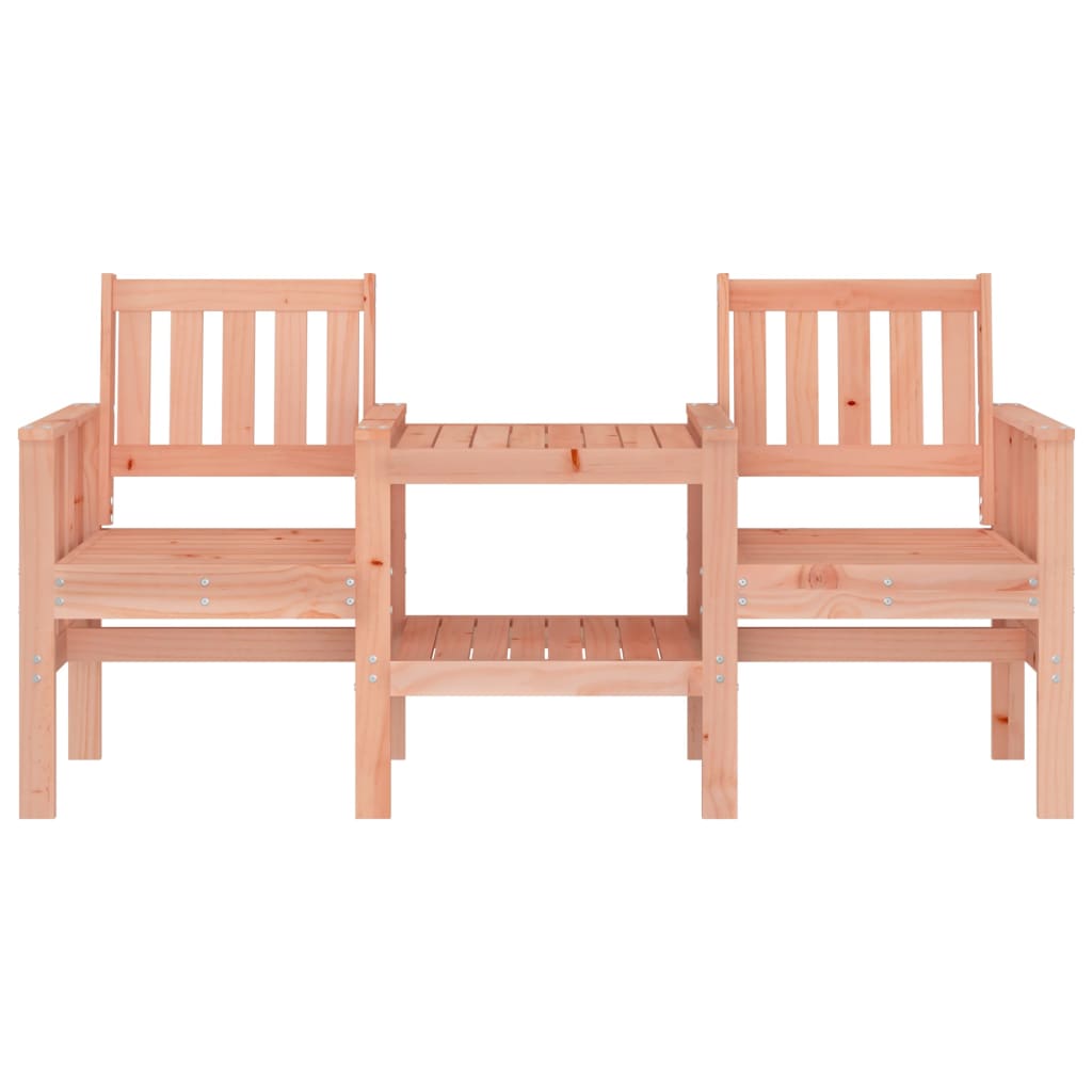 vidaXL Garden Bench with Table 2-Seater Solid Wood Douglas