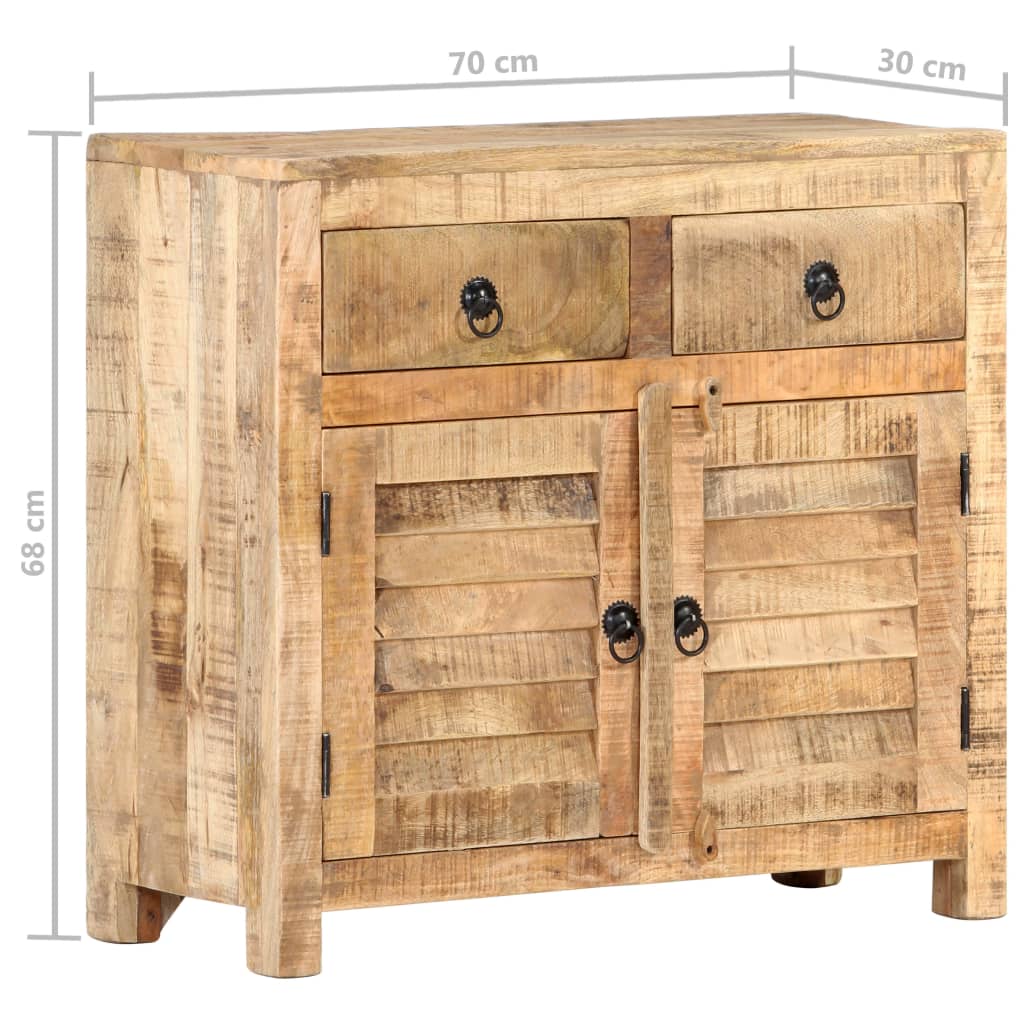 vidaXL Sideboard 70x30x68 cm Solid Mango Wood