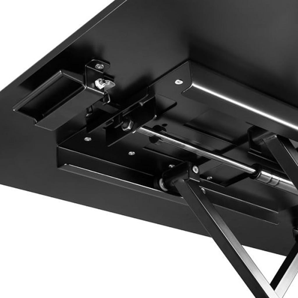 ErgoLine Adjustable Sit/Stand Desk Riser Aluminium Black