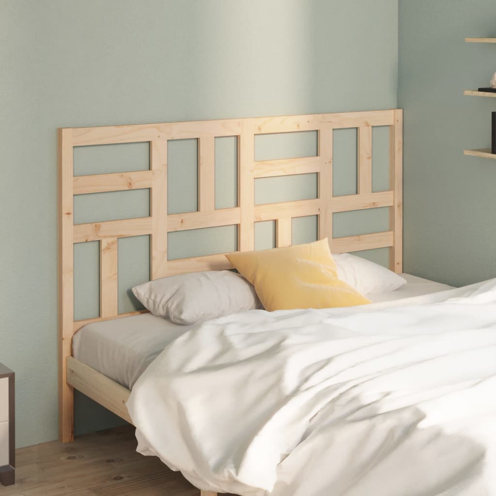 vidaXL Bed Headboard 126x4x104 cm Solid Wood Pine