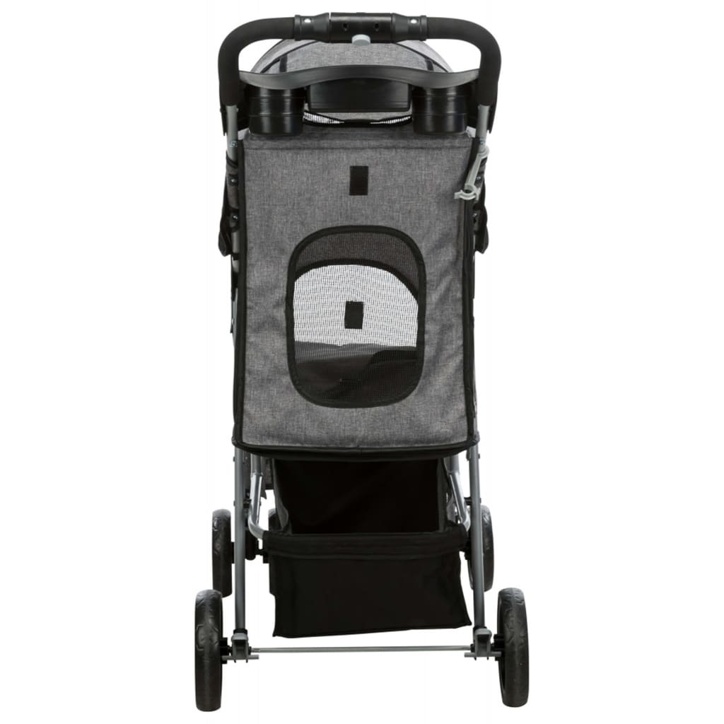 TRIXIE Folding Pet Stroller Dog and Cat Grey