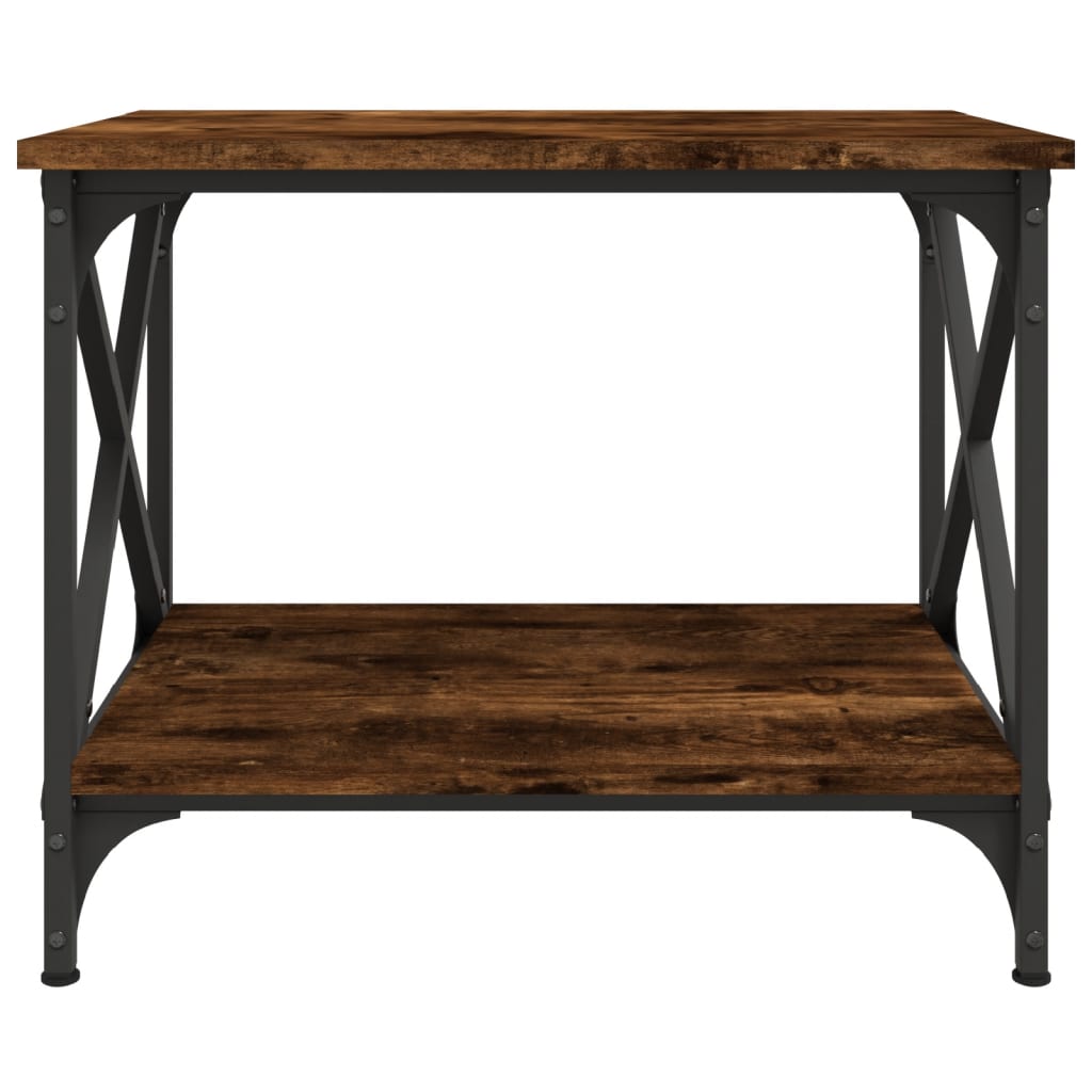 vidaXL Side Table Smoked Oak 55x38x45 cm Engineered Wood