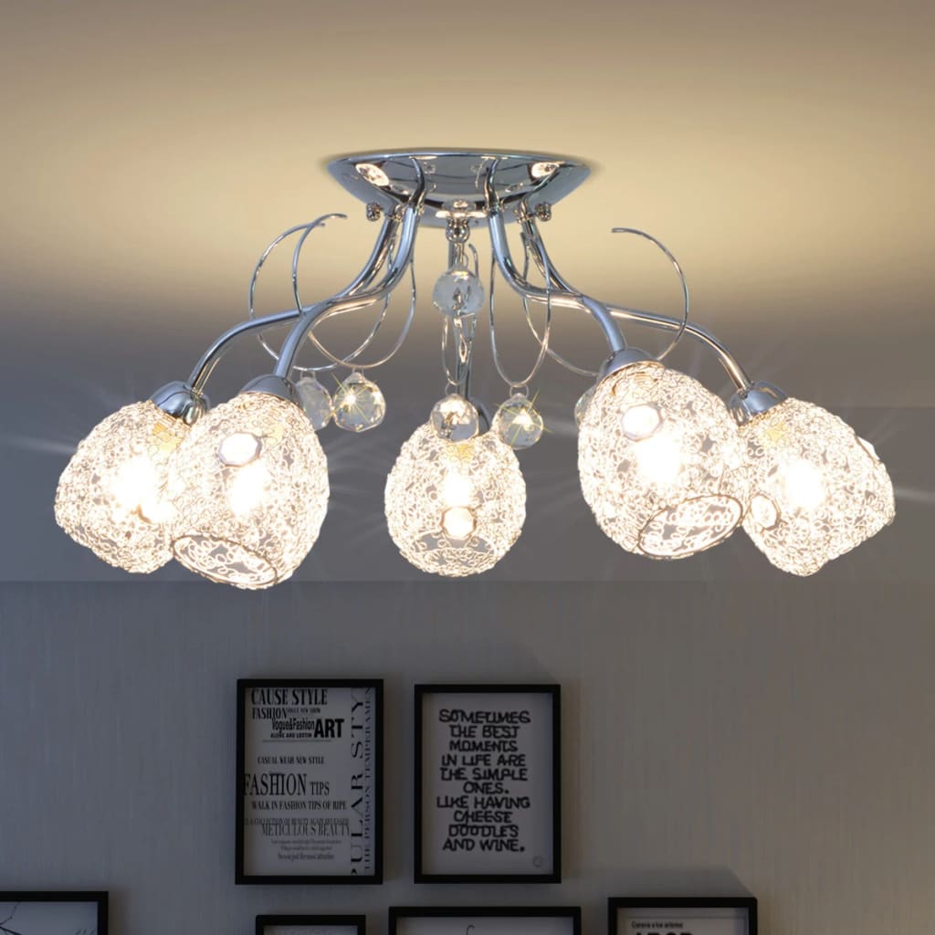 vidaXL Ceiling Lamp for 5 G9 Bulbs 200 W
