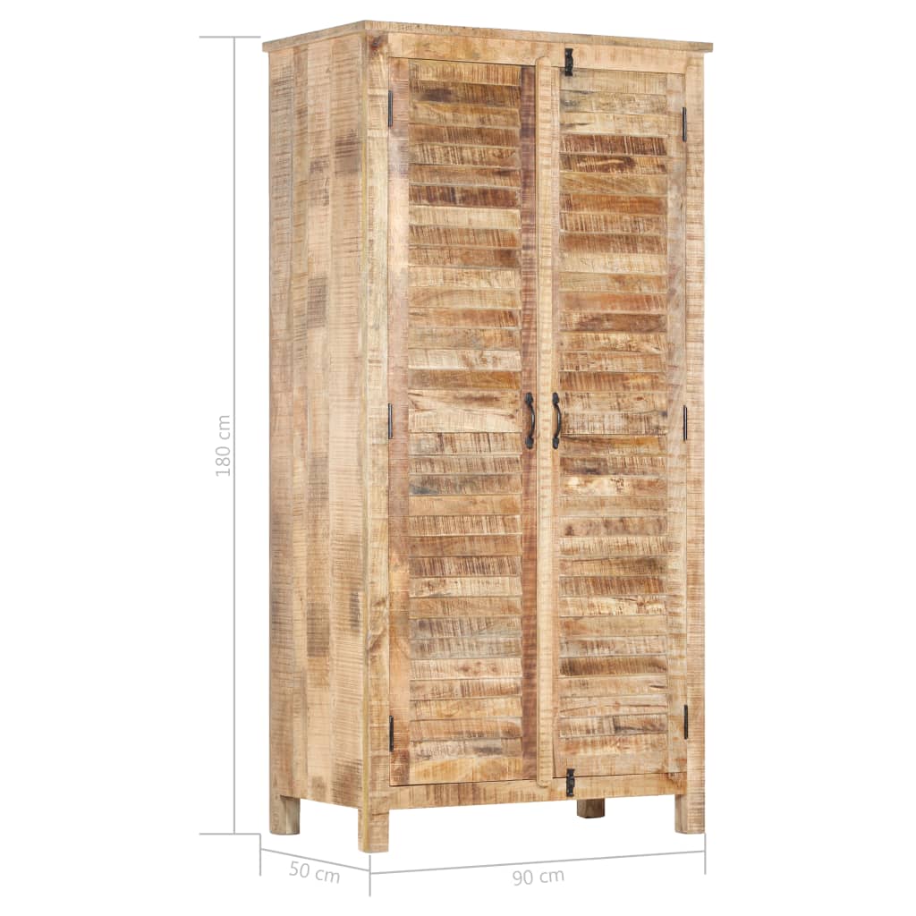 vidaXL Wardrobe 90x50x180 cm Solid Mango Wood