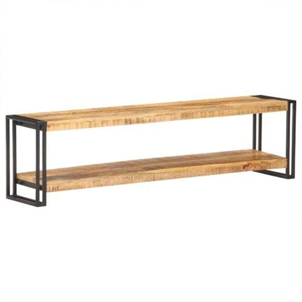 vidaXL TV Cabinet 150x30x40 cm Rough Mango Wood