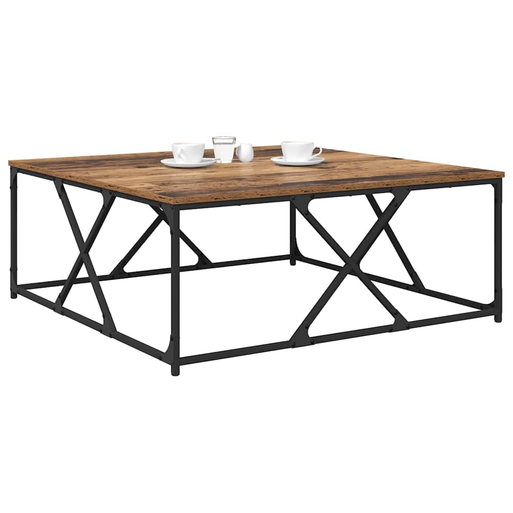 vidaXL Coffee Table Old Wood 100 x 100 x 40 cm Engineered Wood | vidaXL.ie