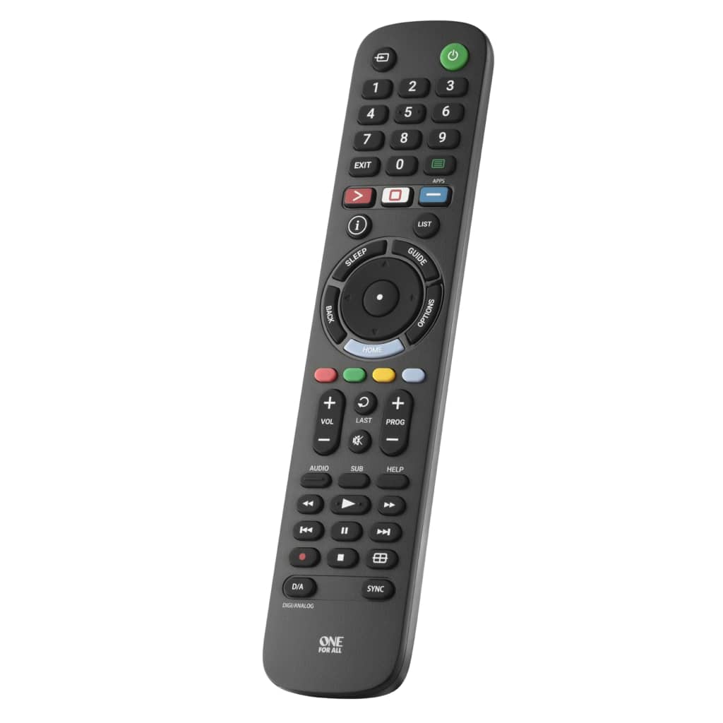 One For All TV Replacement Remote Control Sony Black