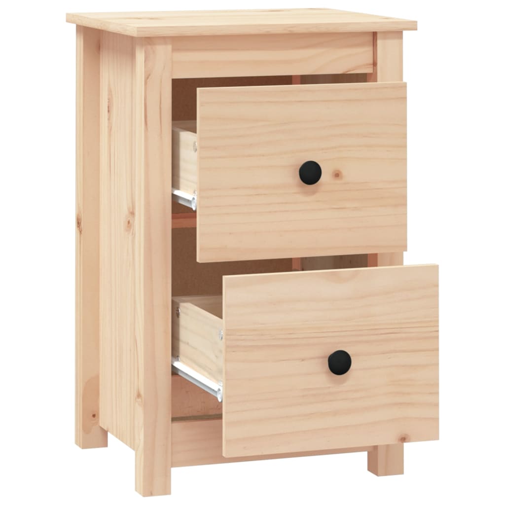 vidaXL Bedside Cabinets 2 pcs 40x35x61.5 cm Solid Wood Pine