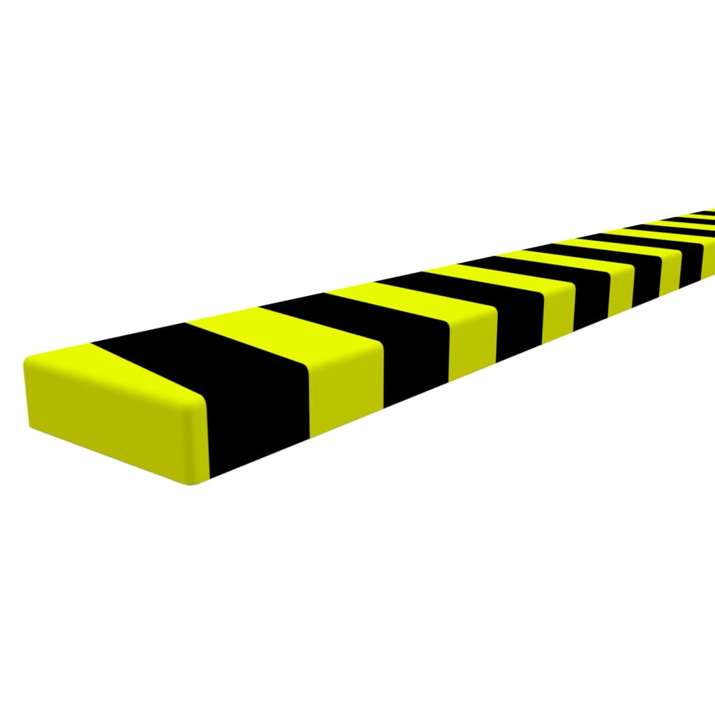 vidaXL Corner Protector Yellow&Black 6x2x101.5 cm PU