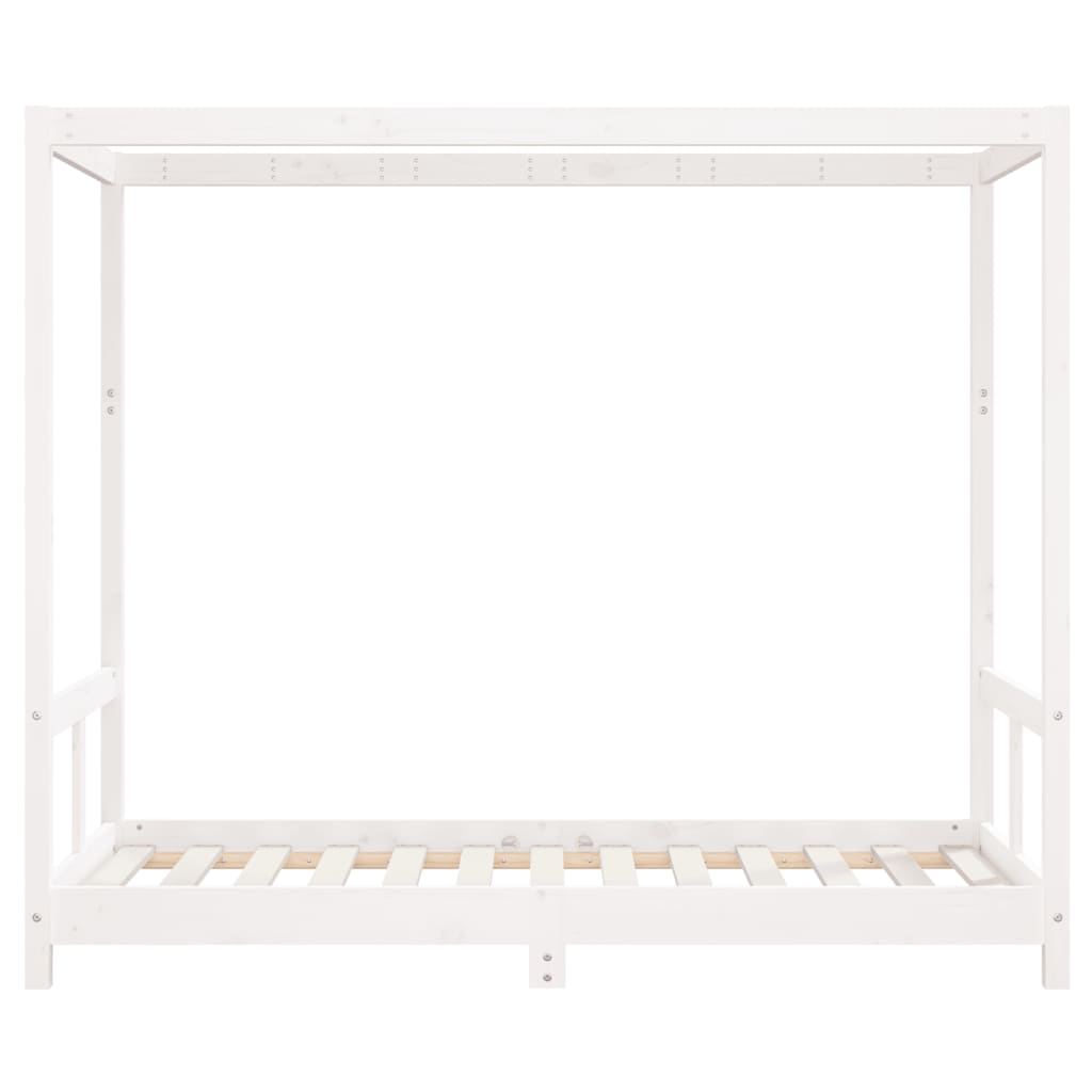 vidaXL Kids Bed Frame White 80x160 cm Solid Wood Pine