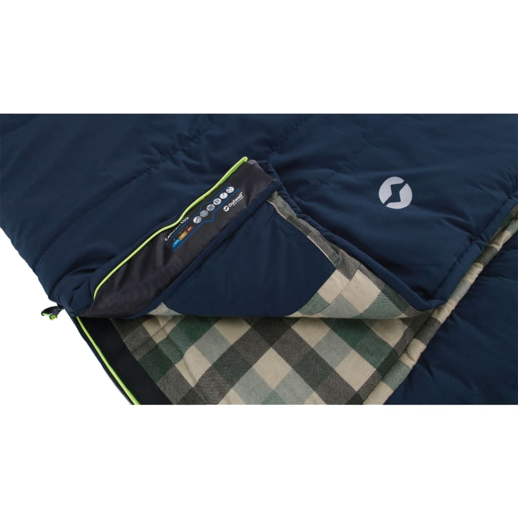 Outwell Sleeping Bag Camper Lux Left-Zipper Deep Blue