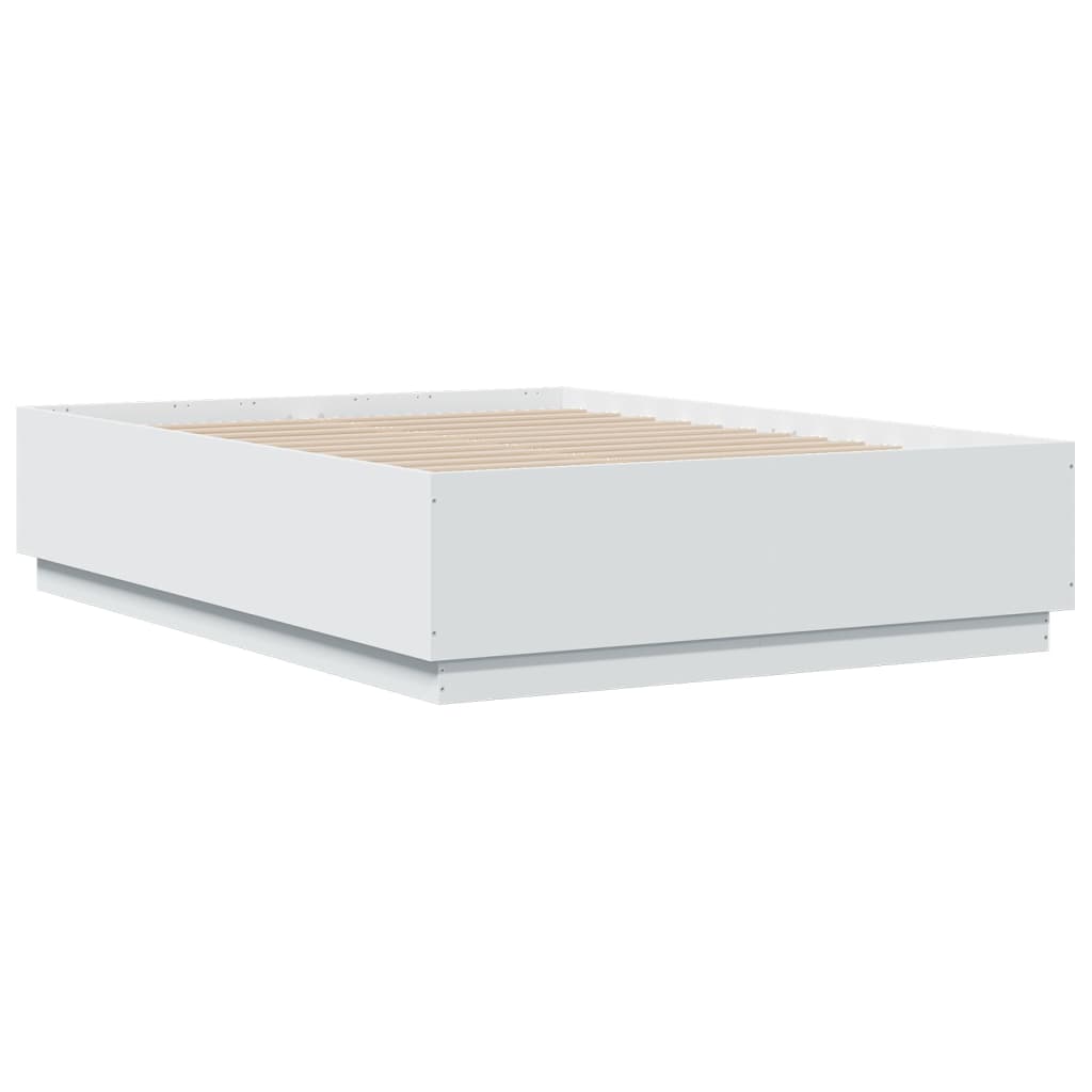 vidaXL Bed Frame White 120x190 cm Small Double Engineered Wood