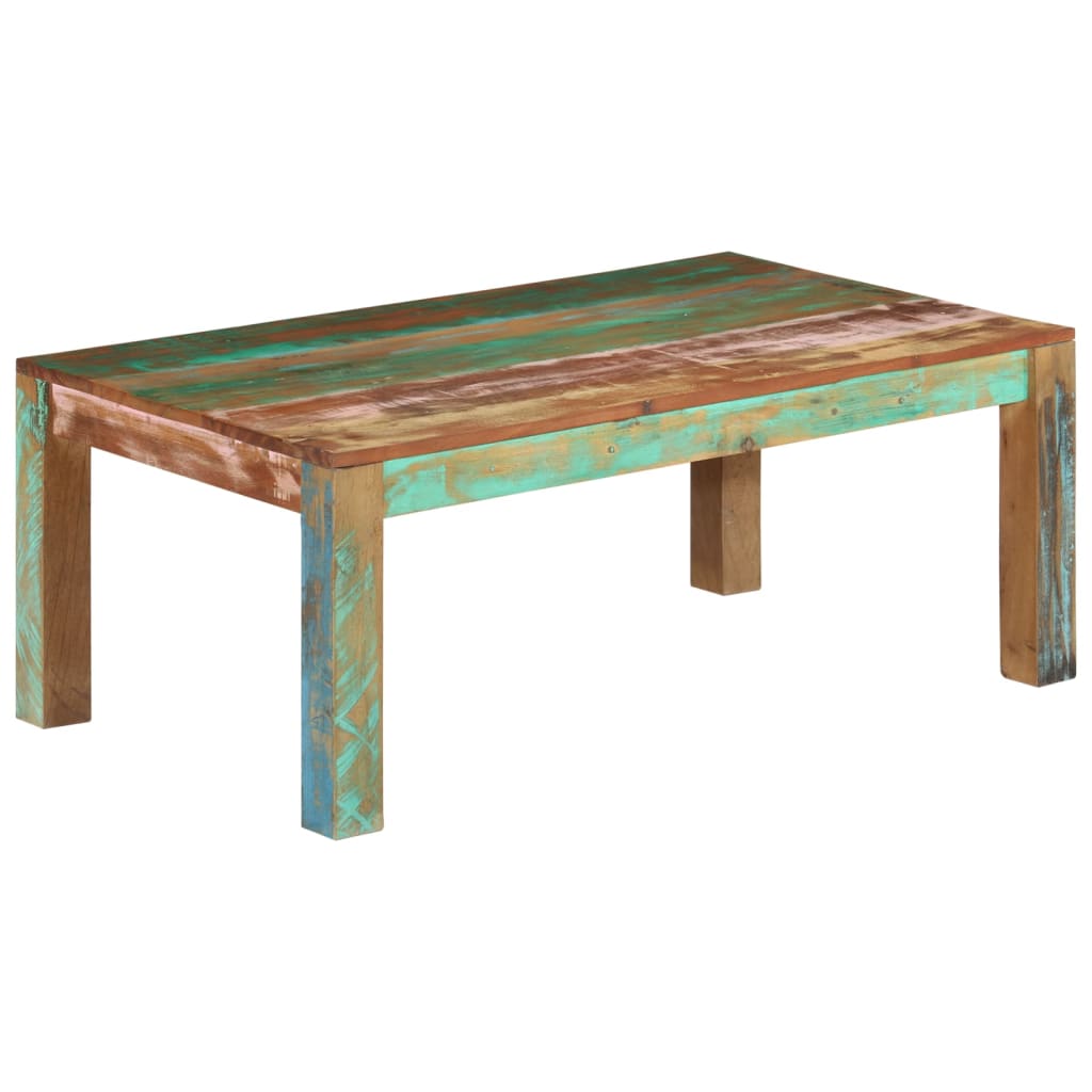 vidaXL Coffee Table Solid Wood Reclaimed 100x60x40 cm
