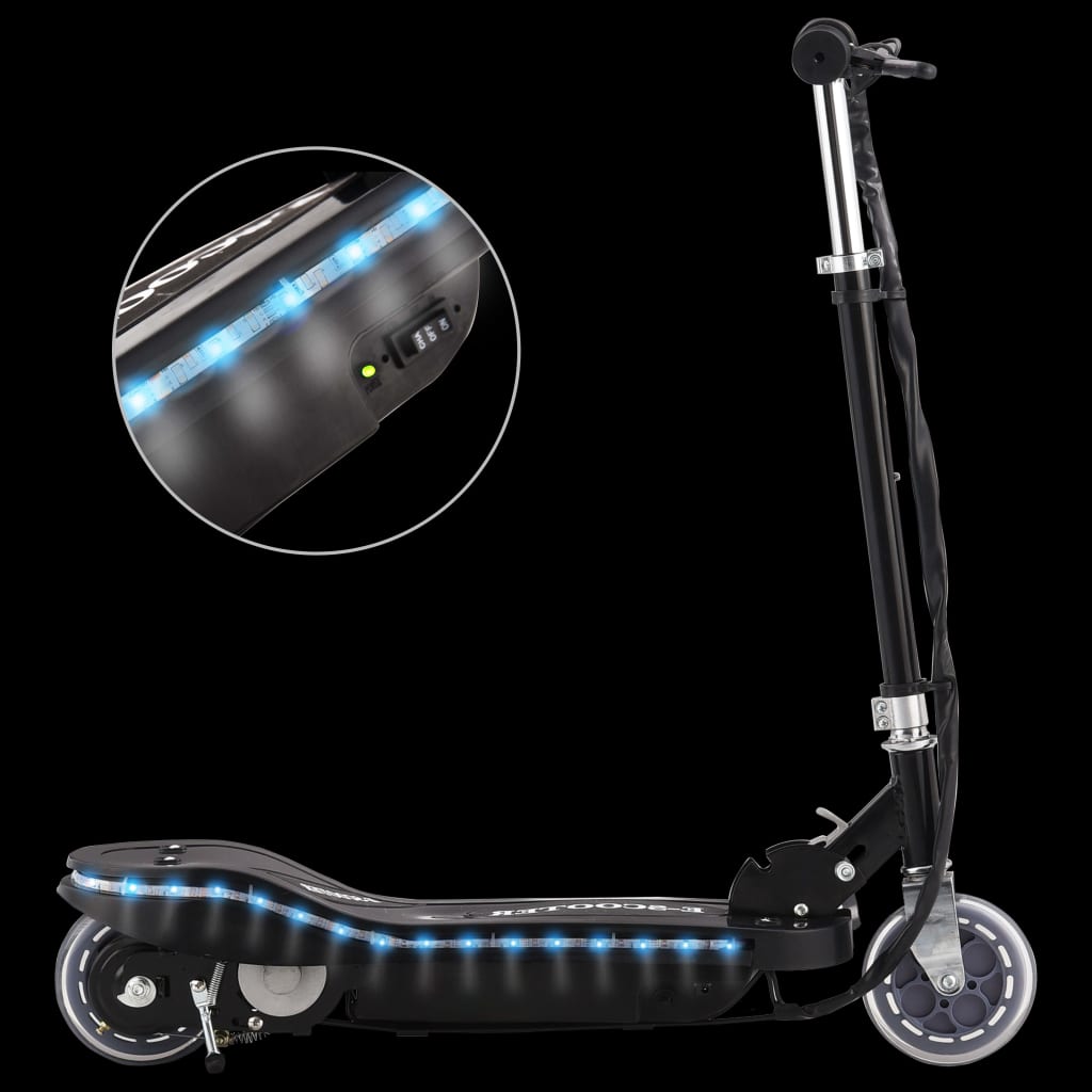 vidaXL Electric Scooter with LED 120 W Black