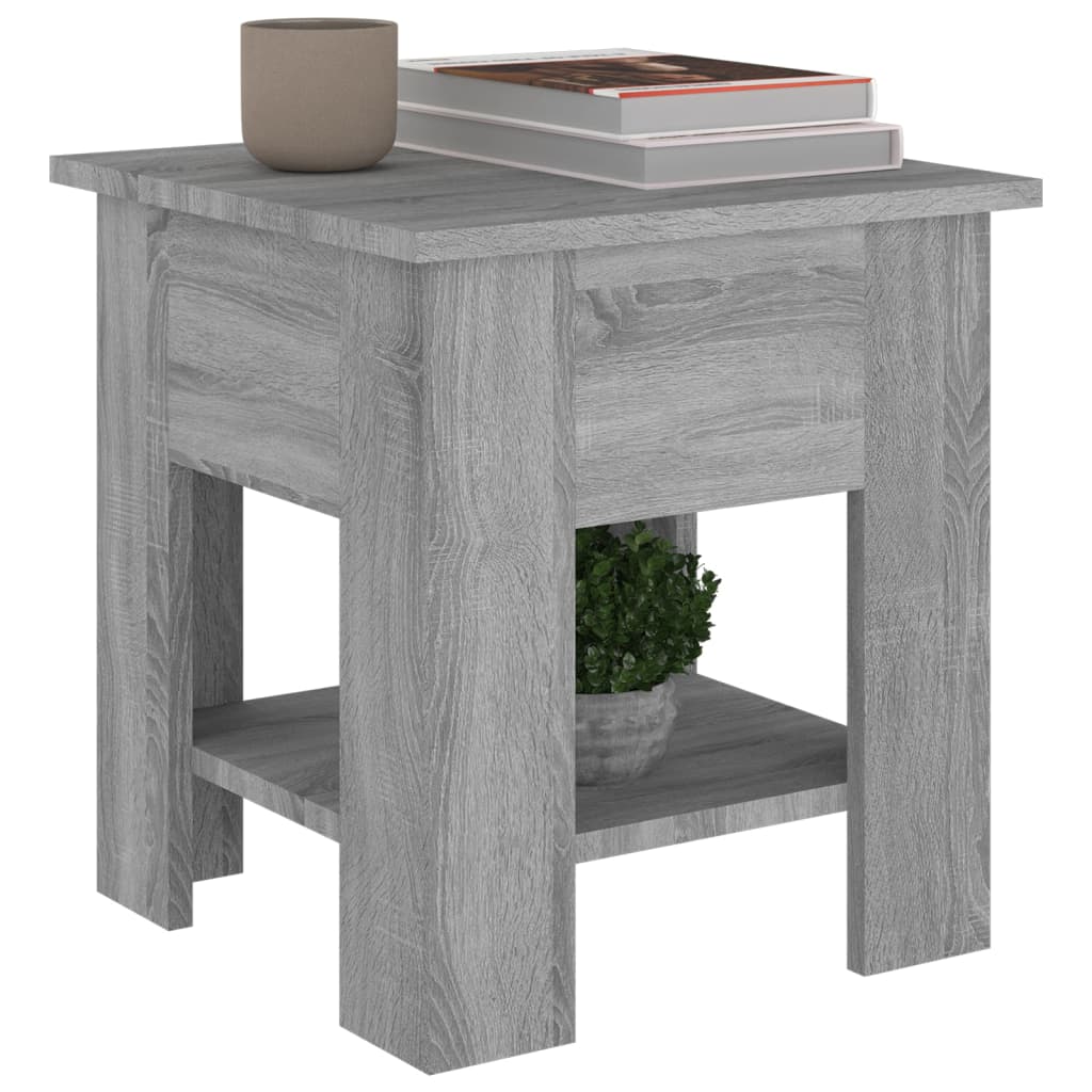 vidaXL Coffee Table Grey Sonoma 40x40x42 cm Engineered wood