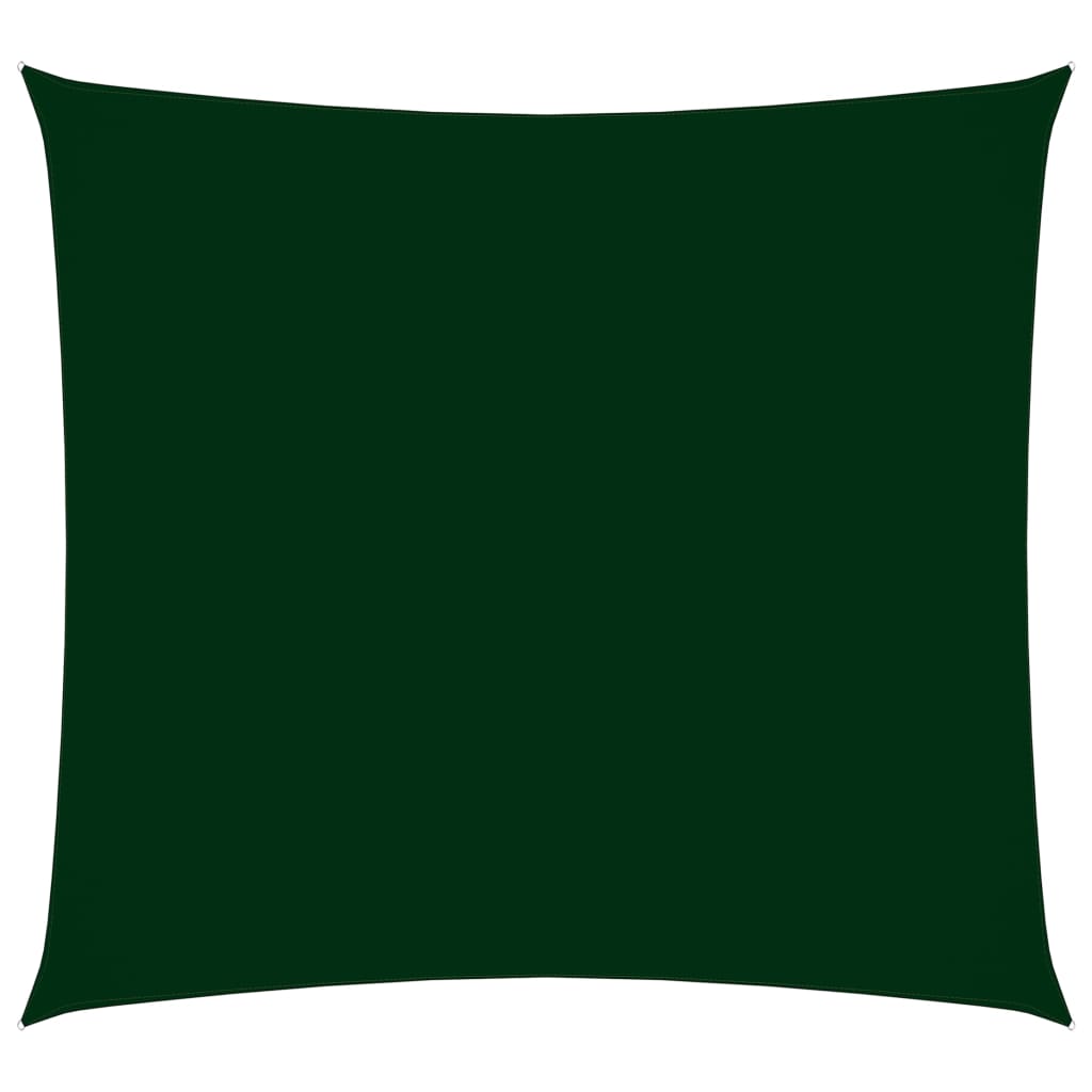 vidaXL Sunshade Sail Oxford Fabric Square 6x6 m Dark Green