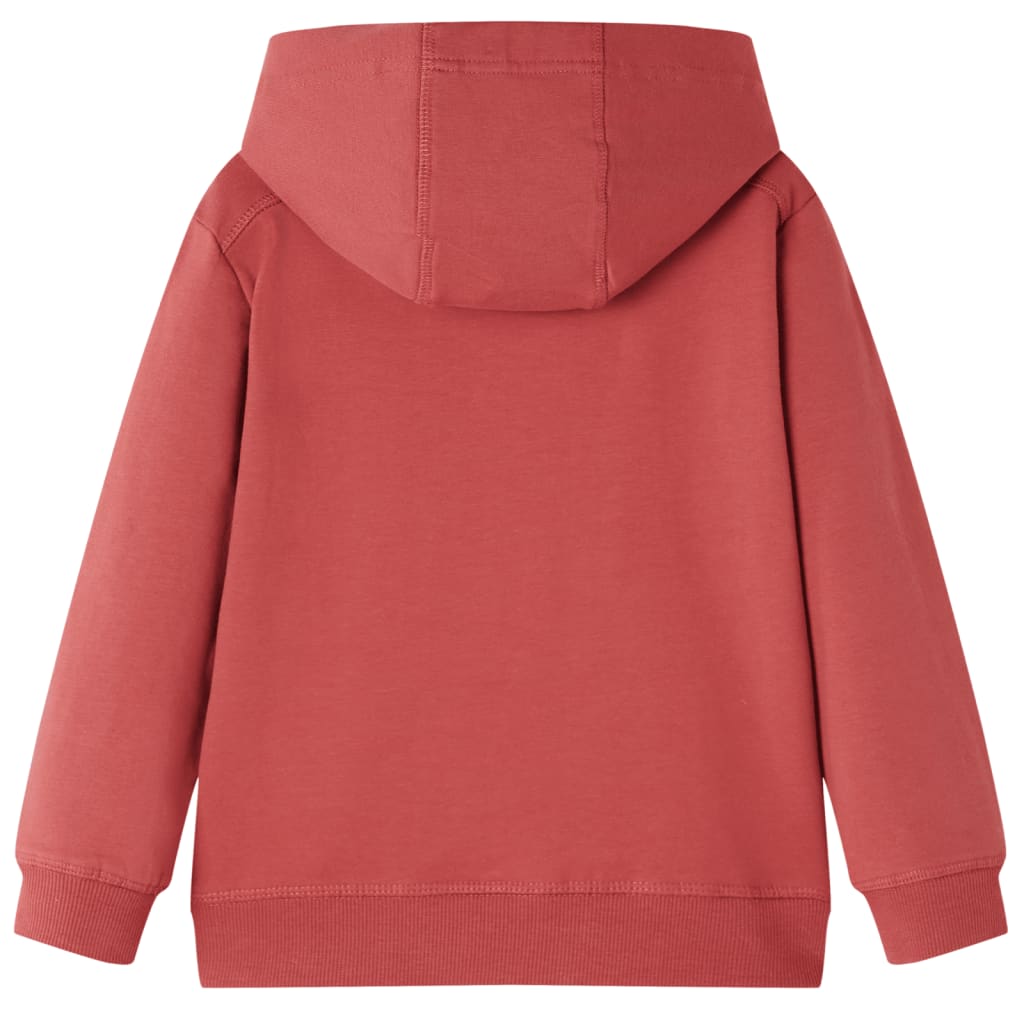 Kids' Hooded Sweatshirt Burnt Red 92