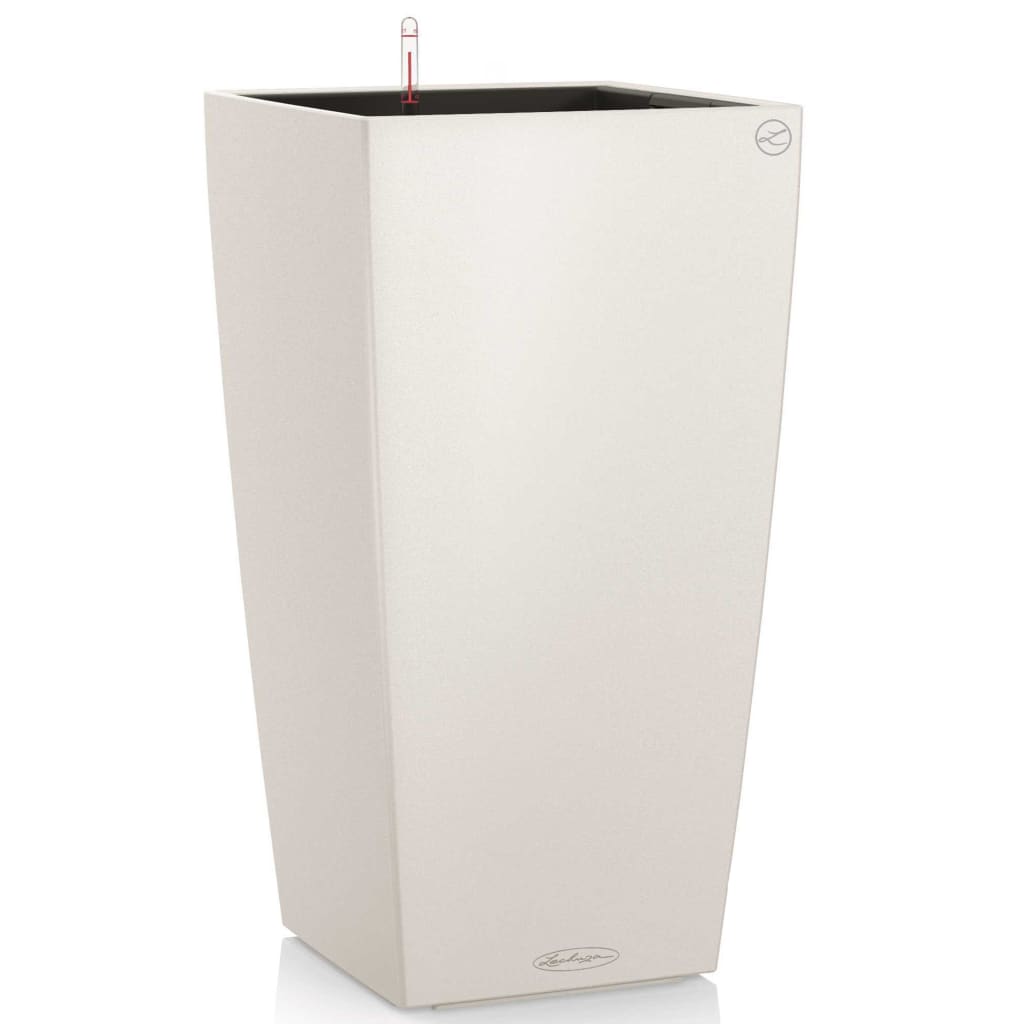 LECHUZA Planter Cubico Color 40 ALL-IN-ONE White 13150